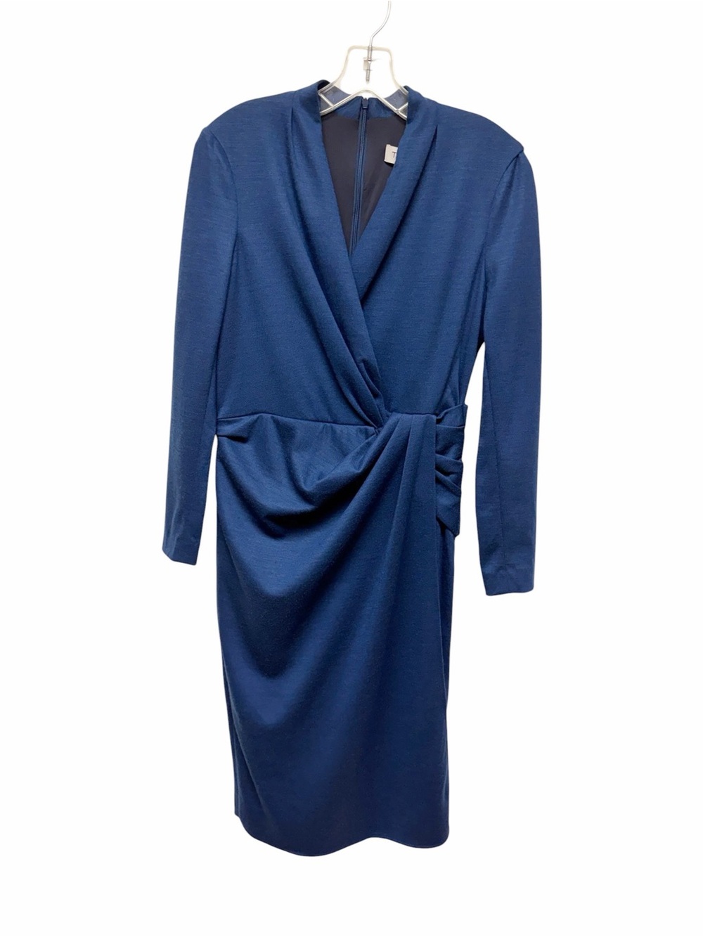 The Fold London Greenwhich Wool Dress Size 6 Blue NWT